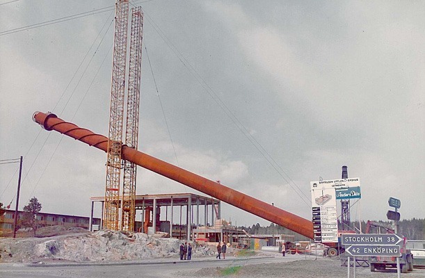 Raising of Chimney - Sweden