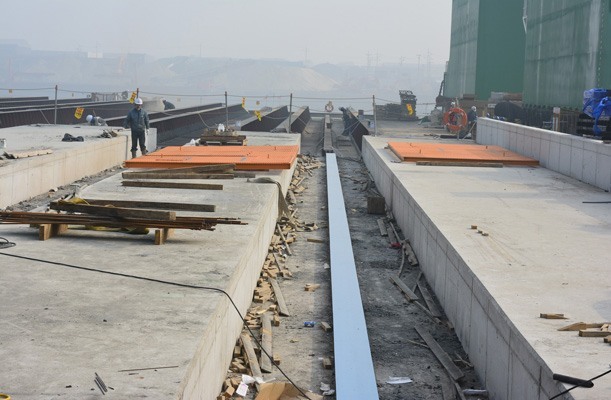 Transfer of Caissons for Passenger Port - Incheon, Korea