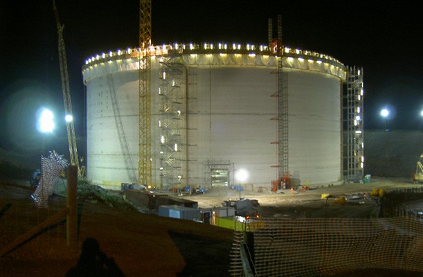 LNG-tanks - Wales
