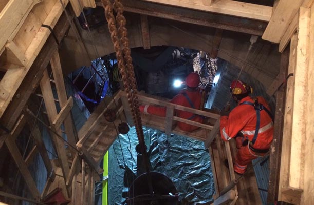 Lining of Shaft - Messaure, Sweden