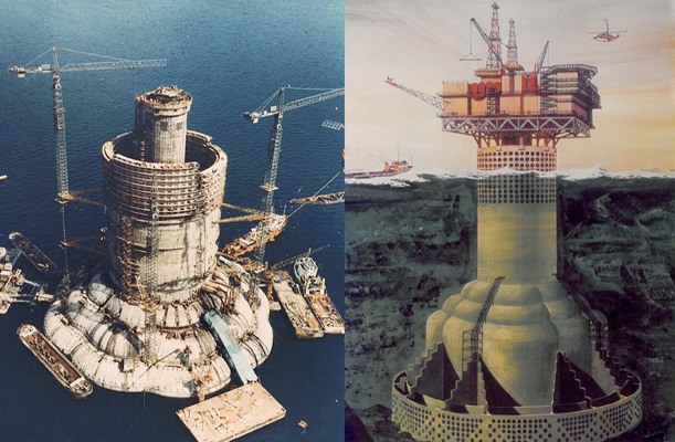 Oil platform - Arduaine Point, UK.